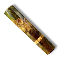 Custom Japanese Knife handle (wa handle)  for 165-210 mm:  Hybrid Canxan Negro burl