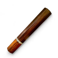 Custom Japanese Knife handle (wa handle)  for 165-210 mm:  Ziricote and desert ironwood