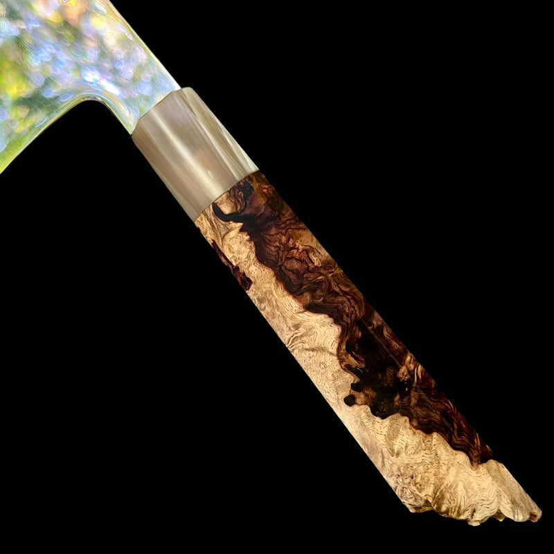 Custom Nakagawa Mizu W2 Honyaki 255 - Honduran Rosewood Burl Live Edge