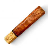 Custom Japanese Knife handle (wa handle)  for 165-210 mm:  Bubinga and Sycamore
