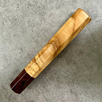 Custom Japanese Knife handle (wa handle)  for 165-210 mm  : Primavera and desert ironwood