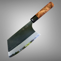Custom Sugi Tadokoro Nakagawa W2 Tank 180mm - Honduran Rosewood Burl and buffalo horn