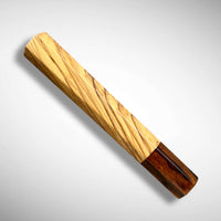 Japanese Knife handle (wa handle)  for 165-225 mm :  Olive and desert ironwood