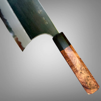 Custom Sugi Tadokoro Nakagawa W2 Tank 180mm - Honduran Rosewood Burl and buffalo horn