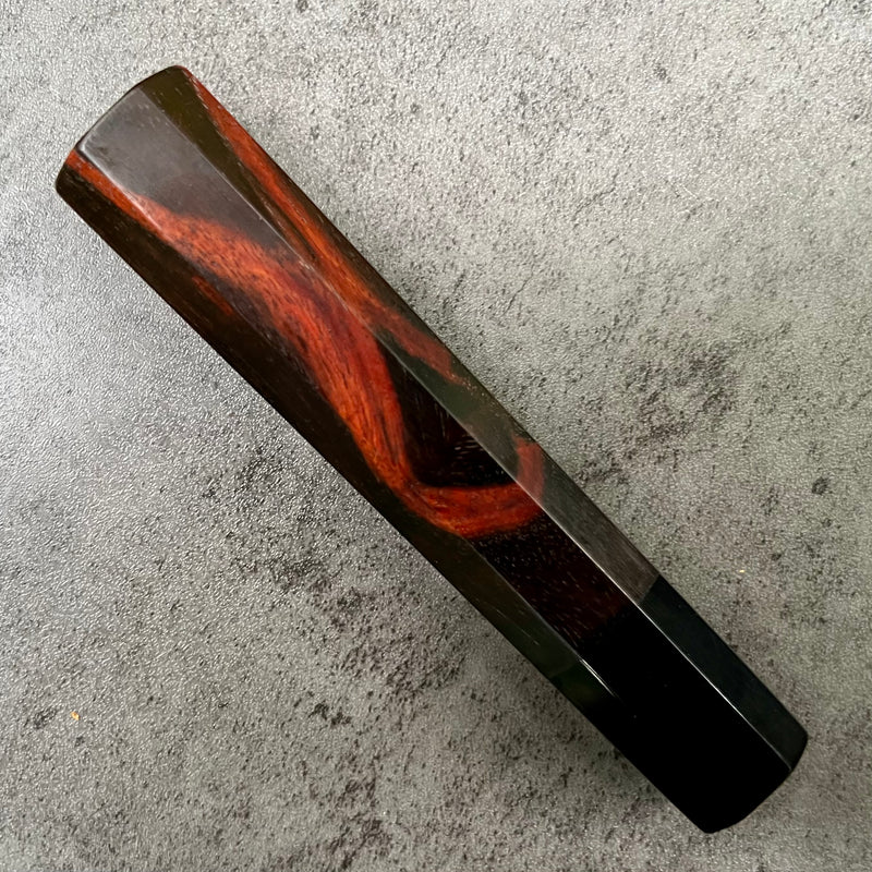Hanoi Made Custom Japanese Knife handle (wa handle)  for 210mm : Siamese Rosewood and horn