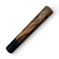 Custom Japanese Knife handle (wa handle)  for 165-210 mm: Turkish Walnut and horn