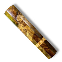Custom Japanese Knife handle (wa handle)  for 165-210 mm:  Hybrid Canxan Negro burl