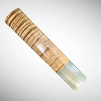 Custom Japanese Knife handle (wa handle)  for 165-210 mm:  Koa and blonde horn
