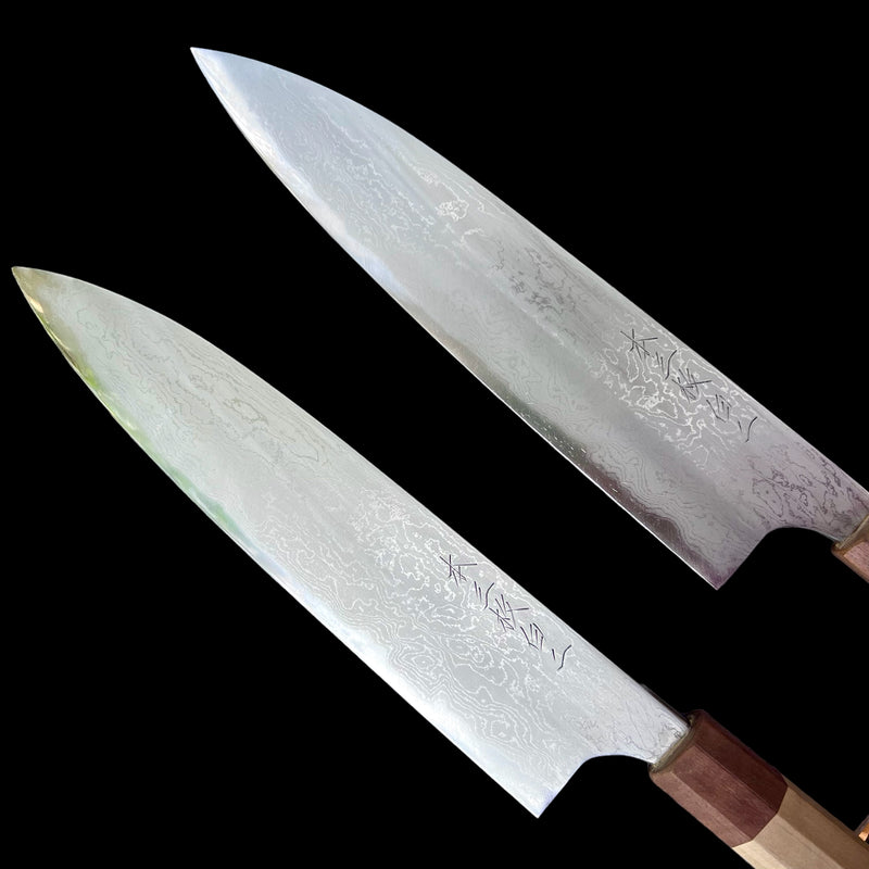 Mazaki Damascus Gyuto Hon-Sanmai 240 Shirogami 2