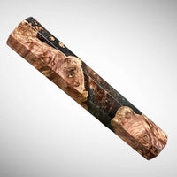 Custom Japanese Knife handle (wa handle)  for 165-210 mm: Honduran Rosewood Burl Hybrid