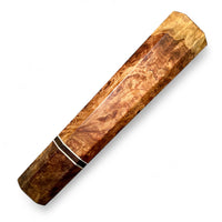 Custom Japanese Knife handle (wa handle)  for 165-210 mm: Honduran Rosewood Burl and spalted maple