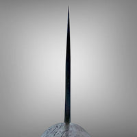 Custom Shiro Kamo AS Kurouchi TALL Nakiri 165mm - Honduran Rosewood, Rokkaku Hanmaru shaped