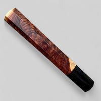 Custom Japanese Knife handle (wa handle)  for 240 mm -  Cocobolo burl and horn