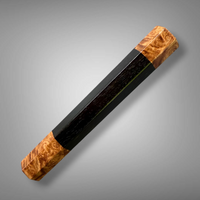Custom Japanese Knife handle (wa handle)  for 240-260mm :  Gabon Ebony and Amboyna