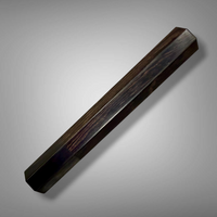 Custom Japanese Wa Handle (240–260mm) – African Blackwood & Dark Marbled Horn