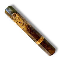 Custom Japanese Knife handle (wa handle)  for 165-210 mm:  Hybrid Canxan Negro burl