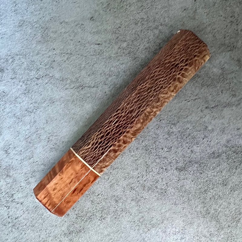 Custom Japanese Knife handle (wa handle)  for 165-210mm :  Macadamia and buloke