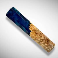 Custom Japanese Knife handle (wa handle)  for 165-210 mm: Maple Burl Hybrid