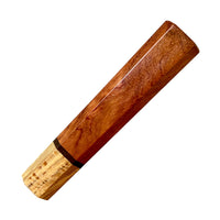 Custom Japanese Knife handle (wa handle)  for 165-210 mm:  Bubinga and Sycamore