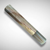 Japanese Knife handle (wa handle)  for 165-210 mm :  Spalted Sycamore and blonde