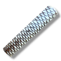 Custom Japanese Knife handle (wa handle)  for 165-210 mm: Pine cone white/gold