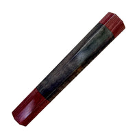 Custom Japanese Knife handle (wa handle)  for 165-210mm : Dyed curly maple - Red and black