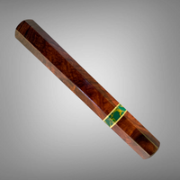 Custom Japanese Knife handle (wa handle)  for 240-260 mm :  Desert Ironwood burl and Arizona Jade