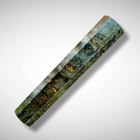 Custom Japanese Knife handle for 240mm   - Dyed Box elder burl