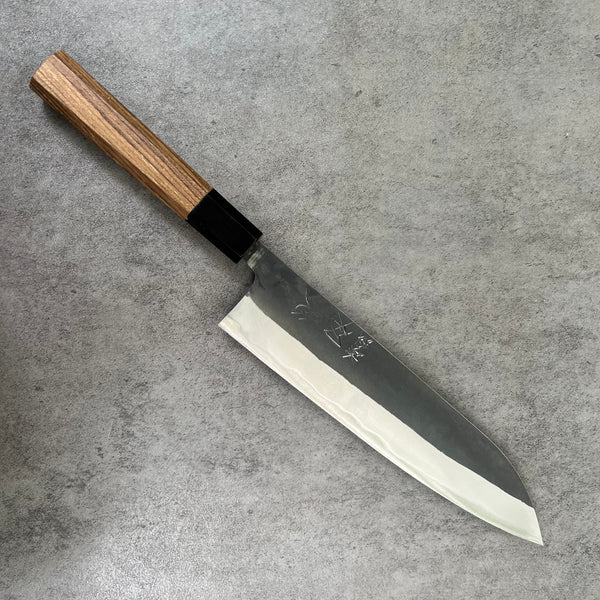 Hatsukokoro Kurokaze Stainless clad W2  Gyuto 210 mm - Teak and horn