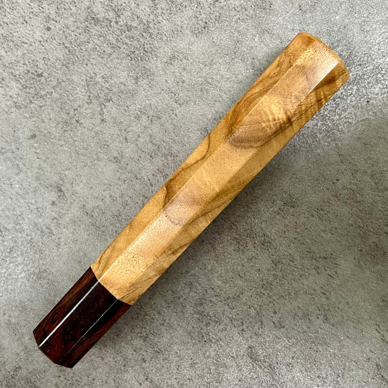 Custom Japanese Knife handle (wa handle)  for 165-210 mm  : Primavera and desert ironwood