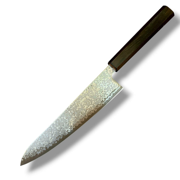 Hatsukokoro Hikari SLD Damascus Gyuto 195 mm - Ebony