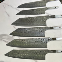 Nigara Hamono SG2 Anmon Damascus Bunka -  Blade Only