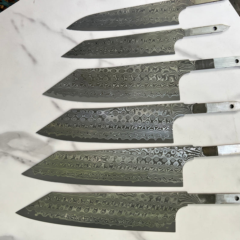 Nigara Hamono SG2 Anmon Damascus Bunka -  Blade Only