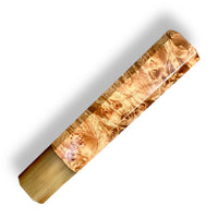 Japanese Knife handle (wa handle)  for 240-260 mm :  Maple burl and marbled horn