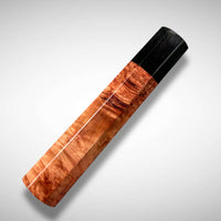 Custom Japanese Knife handle (wa handle)  for 165-210 mm: Australian Myrtle burl and horn