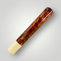 Custom Japanese Knife handle (wa handle)  for 240-260 mm : Bloodwood burl and white pearl acrylester