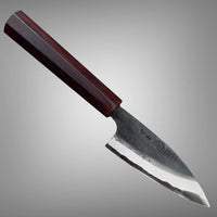 Custom Kyohei Shindo Iron clad Aogami Kurouchi Petty 90 mm - East India Rosewood