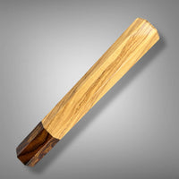 Custom Japanese Knife handle (wa handle)  for 165-210 mm: Olive and Desert ironwood