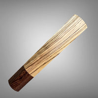 Custom Japanese Knife handle (wa handle)  for 240-260 mm :  Zebrawood and wenge