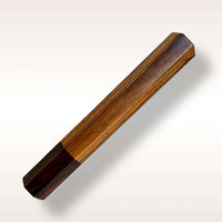 Custom Japanese Knife handle (wa handle)  for 165-210 mm:  Brazilian cherry and desert ironwood