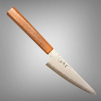 Custom Hatsukokoro Ginrei Silver 3  Ko-Santoku 150 mm - Curly maple