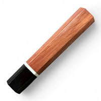 Japanese Knife handle (wa handle)  for 240-260 mm :  Stabilized Eastern Red Cedar and horn