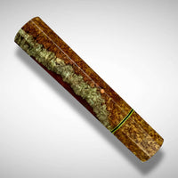 Custom Japanese Knife handle for 240mm   -  Two tone Amboyna burl hybrid