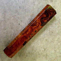 Custom Japanese Knife handle (wa handle)  for 165-210mm :  Desert ironwood burl