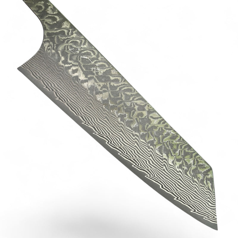 Yoshimi Kato SG2 Black Nickel Damascus  Bunka 170mm - Blade Only