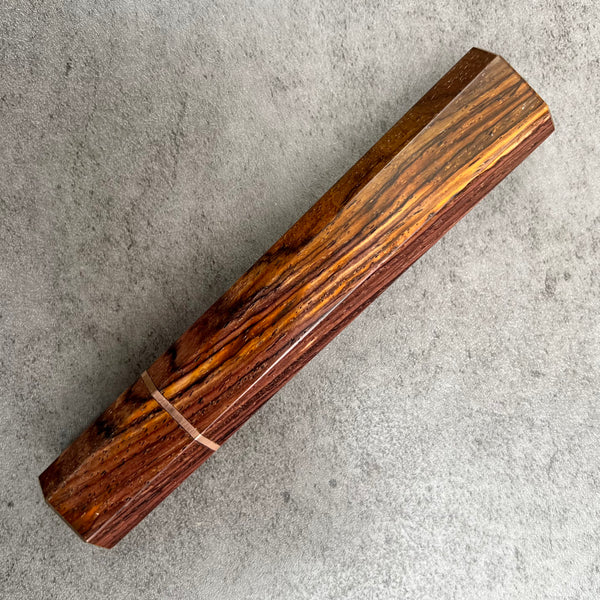 Custom Japanese Knife handle (wa handle)  for 240mm - Cocobolo and copper