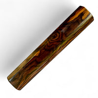 Custom Japanese Knife handle (wa handle)  for 240-260 mm: Shield shaped figured cocobolo