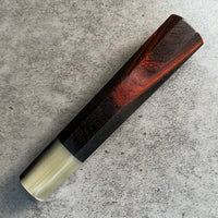 Hanoi Made Custom Japanese Knife handle (wa handle)  for 240 : Siamese Rosewood and mabled horn
