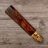 Custom Japanese Knife handle (wa handle)  for 165-225 mm: Bird’s eye desert ironwood