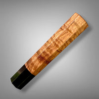 Custom Japanese Knife handle (wa handle)  for 240-260mm :  Curly Hormigo and Buffalo horn